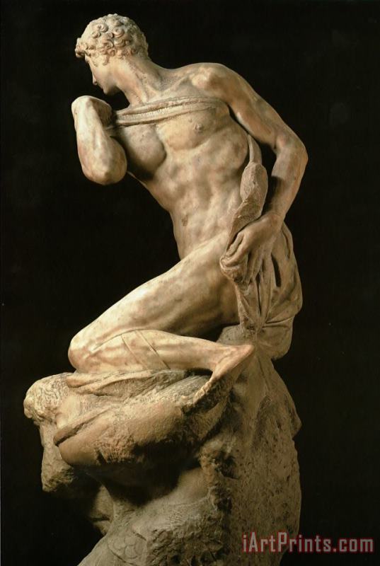 Victory [detail 1] painting - Michelangelo Victory [detail 1] Art Print